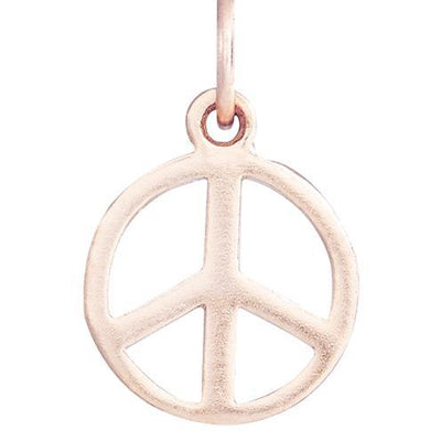 Peace Sign Mini Charm Jewelry Helen Ficalora 14k Pink Gold