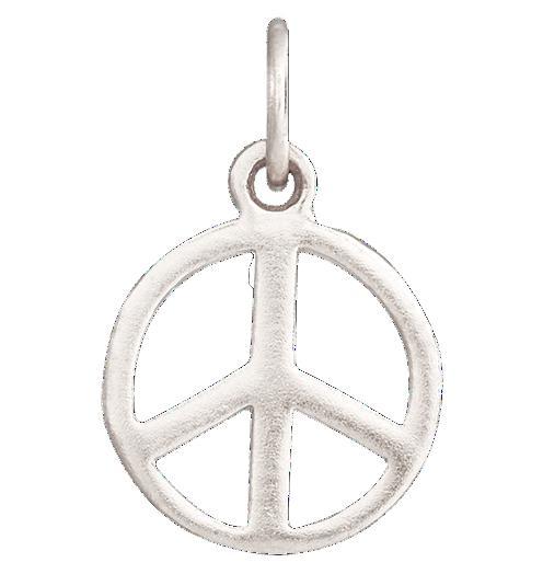 Peace Sign Mini Charm Jewelry Helen Ficalora Sterling Silver 