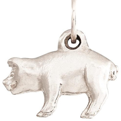 Pig Mini Charm Jewelry Helen Ficalora 14k White Gold