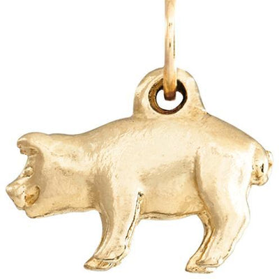 Pig Mini Charm Jewelry Helen Ficalora 14k Yellow Gold