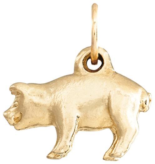 Pig Mini Charm Jewelry Helen Ficalora 14k Yellow Gold