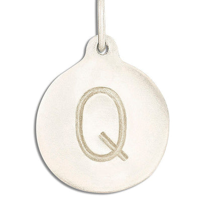 "Q" Alphabet Charm Jewelry Helen Ficalora 14k White Gold For Necklaces And Bracelets