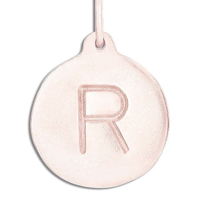 "R" Alphabet Charm Jewelry Helen Ficalora 14k Pink Gold For Necklaces And Bracelets