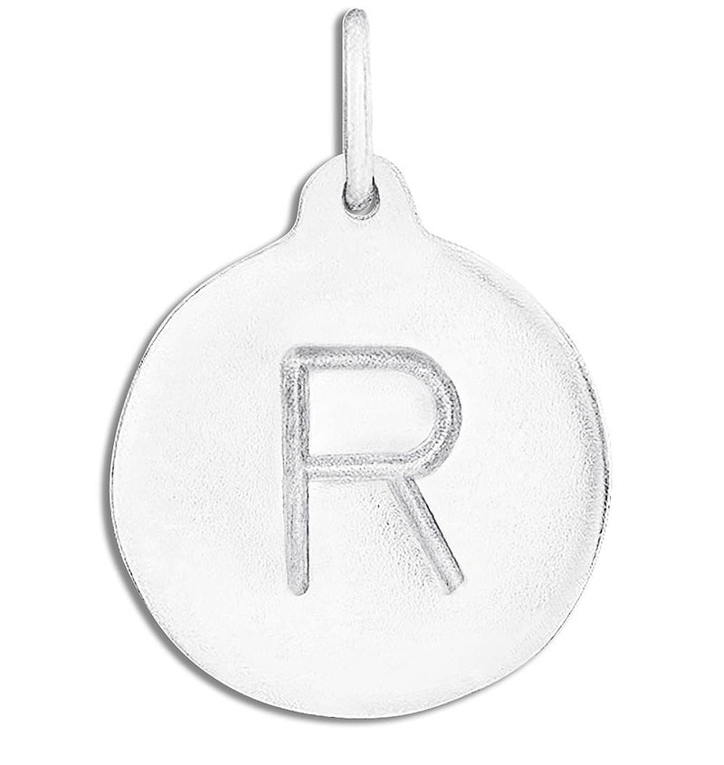 "R" Alphabet Charm Jewelry Helen Ficalora Sterling Silver For Necklaces And Bracelets