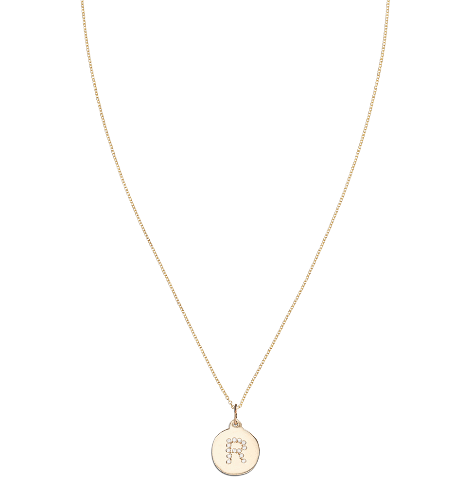 "R" Alphabet Charm Pave Diamonds -  - Jewelry - Helen Ficalora - 4