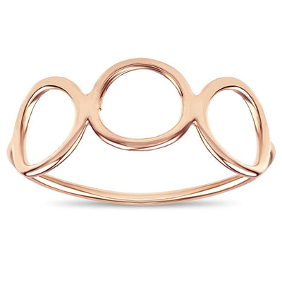 3 Circle Ring - 14k Rose Gold - Helen Ficalora Jewelry