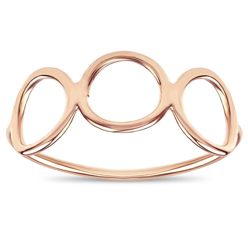 3 Circle Ring - 14k Rose Gold - Helen Ficalora Jewelry