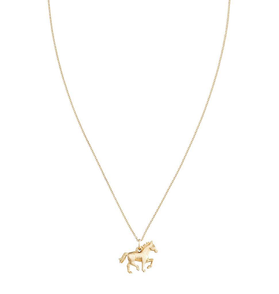 Buy Mini Horse Pendant, Gold Horse Necklace, Minimalist Jewelry, Real Gold  Necklace, Good Luck Charm, Graduation Gift, Solid Gold Necklace Online in  India - Etsy