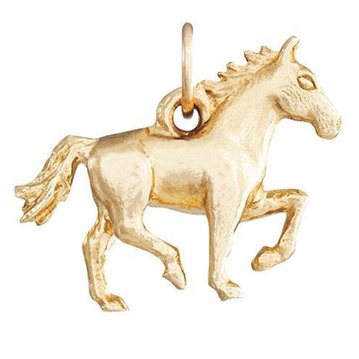 Helen Ficalora 14k Gold Running Horse Charm for Bracelets & Necklaces