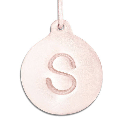 "S" Alphabet Charm Jewelry Helen Ficalora 14k Pink Gold For Necklaces And Bracelets