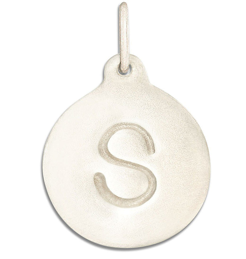 "S" Alphabet Charm Jewelry Helen Ficalora 14k White Gold For Necklaces And Bracelets