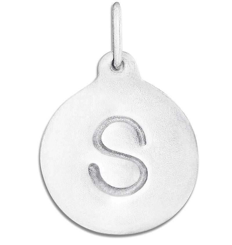 "S" Alphabet Charm Jewelry Helen Ficalora Sterling Silver For Necklaces And Bracelets
