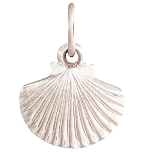 Scallop Shell Mini Charm Jewelry Helen Ficalora 14k White Gold