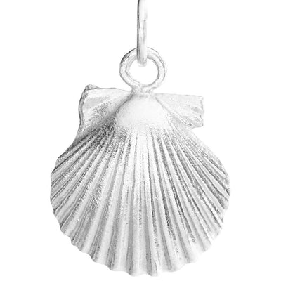 Small Scallop Shell Charm Jewelry Helen Ficalora Sterling Silver 