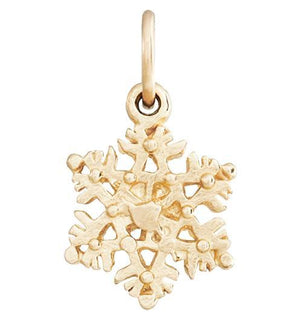 Snowflake Mini Charm Jewelry Helen Ficalora 14k Yellow Gold