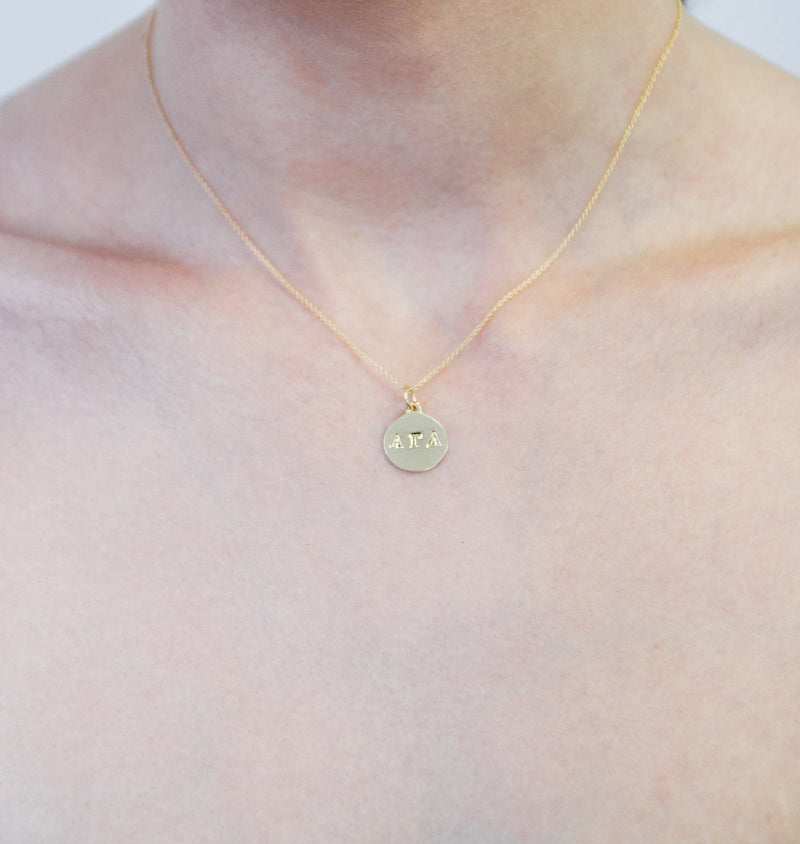 "Kappa Alpha Theta" Disk Charm Jewelry Helen Ficalora For Necklaces And Bracelets