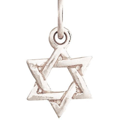 Star of David Mini Charm Jewelry Helen Ficalora 14k White Gold