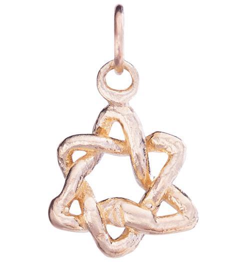 Star of David Woven Smushie Charm Jewelry Helen Ficalora 14k Pink Gold