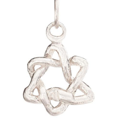 Star of David Woven Smushie Charm Jewelry Helen Ficalora 14k White Gold