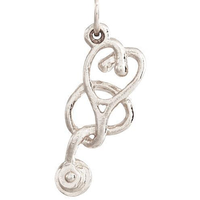 Stethoscope Mini Charm Jewelry Helen Ficalora 14k White Gold For Necklaces And Bracelets