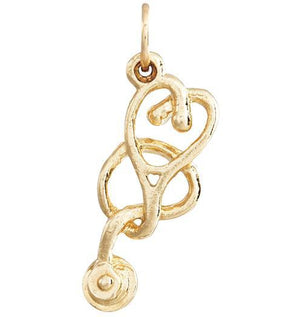 Stethoscope Mini Charm Jewelry Helen Ficalora 14k Yellow Gold For Necklaces And Bracelets