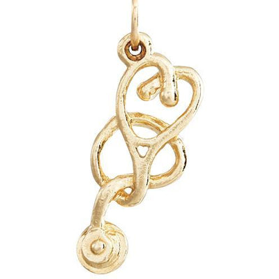 Stethoscope Mini Charm Jewelry Helen Ficalora 14k Yellow Gold For Necklaces And Bracelets