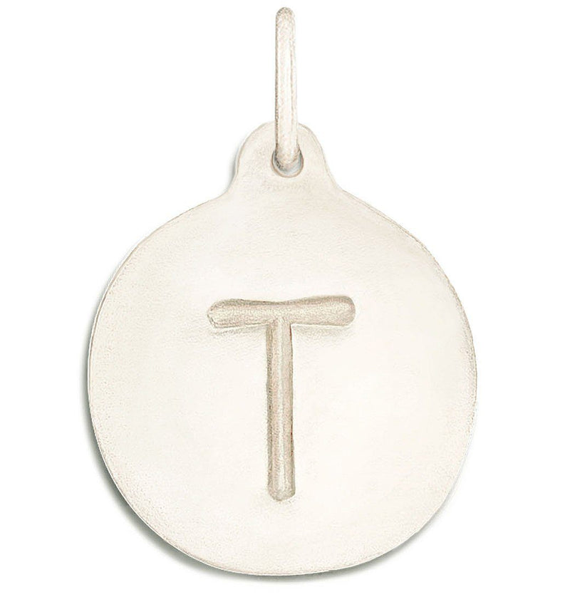 "T" Alphabet Charm Jewelry Helen Ficalora 14k White Gold For Necklaces And Bracelets
