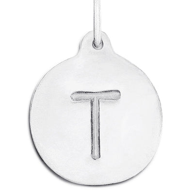 "T" Alphabet Charm Jewelry Helen Ficalora Sterling Silver For Necklaces And Bracelets