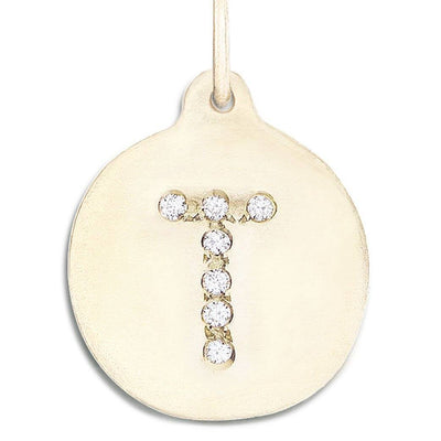 Large Disc Pave Diamond Initial Charm Charm Only