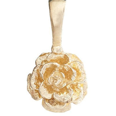 Tea Rose Flower Charm Jewelry Helen Ficalora 14k Yellow Gold