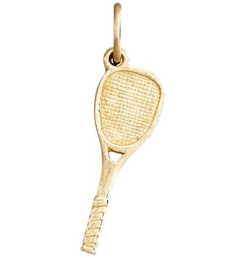 Tennis Racquet Mini Charm Jewelry Helen Ficalora 14k Yellow Gold