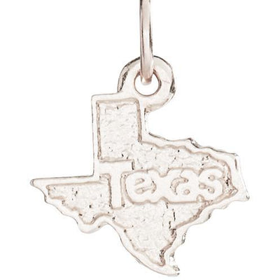 Texas Mini Charm Jewelry Helen Ficalora 14k White Gold