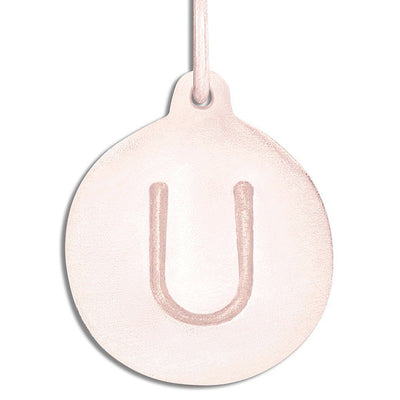 "U" Alphabet Charm Jewelry Helen Ficalora 14k Pink Gold For Necklaces And Bracelets