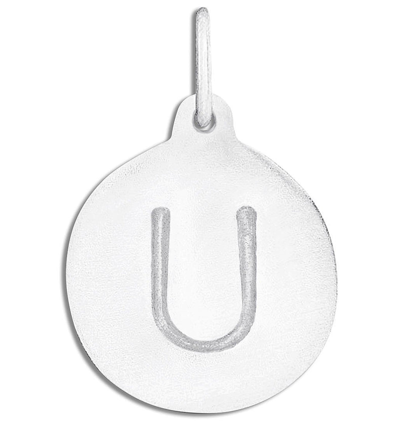 "U" Alphabet Charm Jewelry Helen Ficalora Sterling Silver For Necklaces And Bracelets