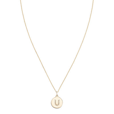 "U" Alphabet Charm Pave Diamonds -  - Jewelry - Helen Ficalora - 4