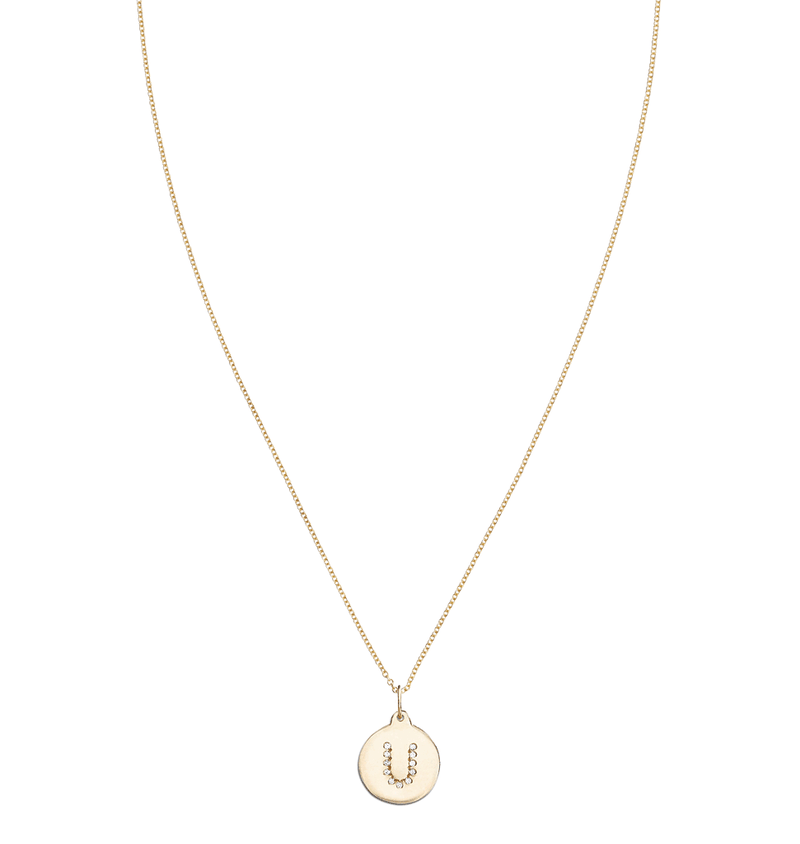 "U" Alphabet Charm Pave Diamonds -  - Jewelry - Helen Ficalora - 4