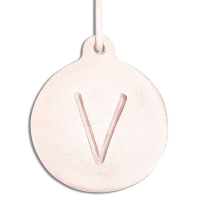 "V" Alphabet Charm Jewelry Helen Ficalora 14k Pink Gold For Necklaces And Bracelets