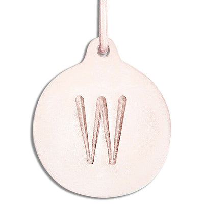 "W" Alphabet Charm Jewelry Helen Ficalora 14k Pink Gold For Necklaces And Bracelets
