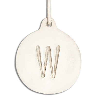 "W" Alphabet Charm Jewelry Helen Ficalora 14k White Gold For Necklaces And Bracelets