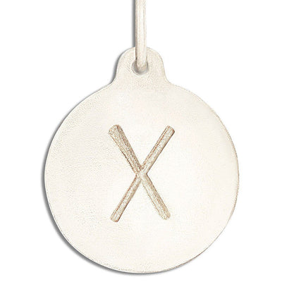 "X" Alphabet Charm Jewelry Helen Ficalora 14k White Gold For Necklaces And Bracelets