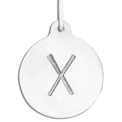"X" Alphabet Charm Jewelry Helen Ficalora Sterling Silver For Necklaces And Bracelets