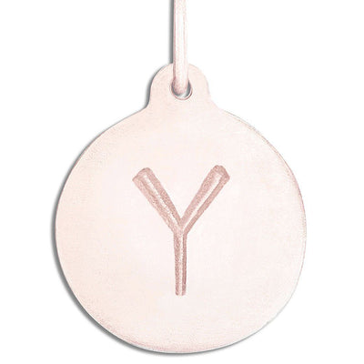 "Y" Alphabet Charm Jewelry Helen Ficalora 14k Pink Gold For Necklaces And Bracelets