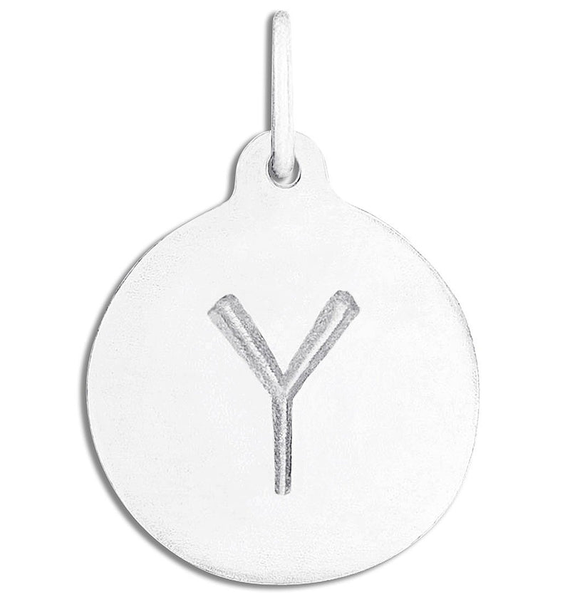 "Y" Alphabet Charm Jewelry Helen Ficalora Sterling Silver For Necklaces And Bracelets