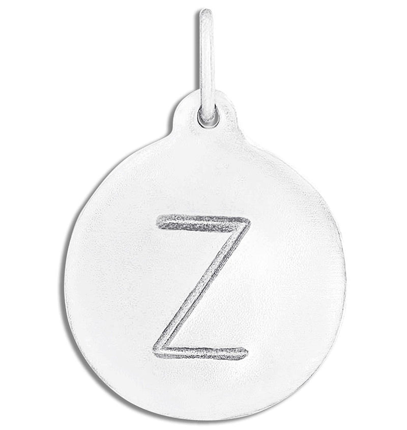 "Z" Alphabet Charm Jewelry Helen Ficalora Sterling Silver For Necklaces And Bracelets